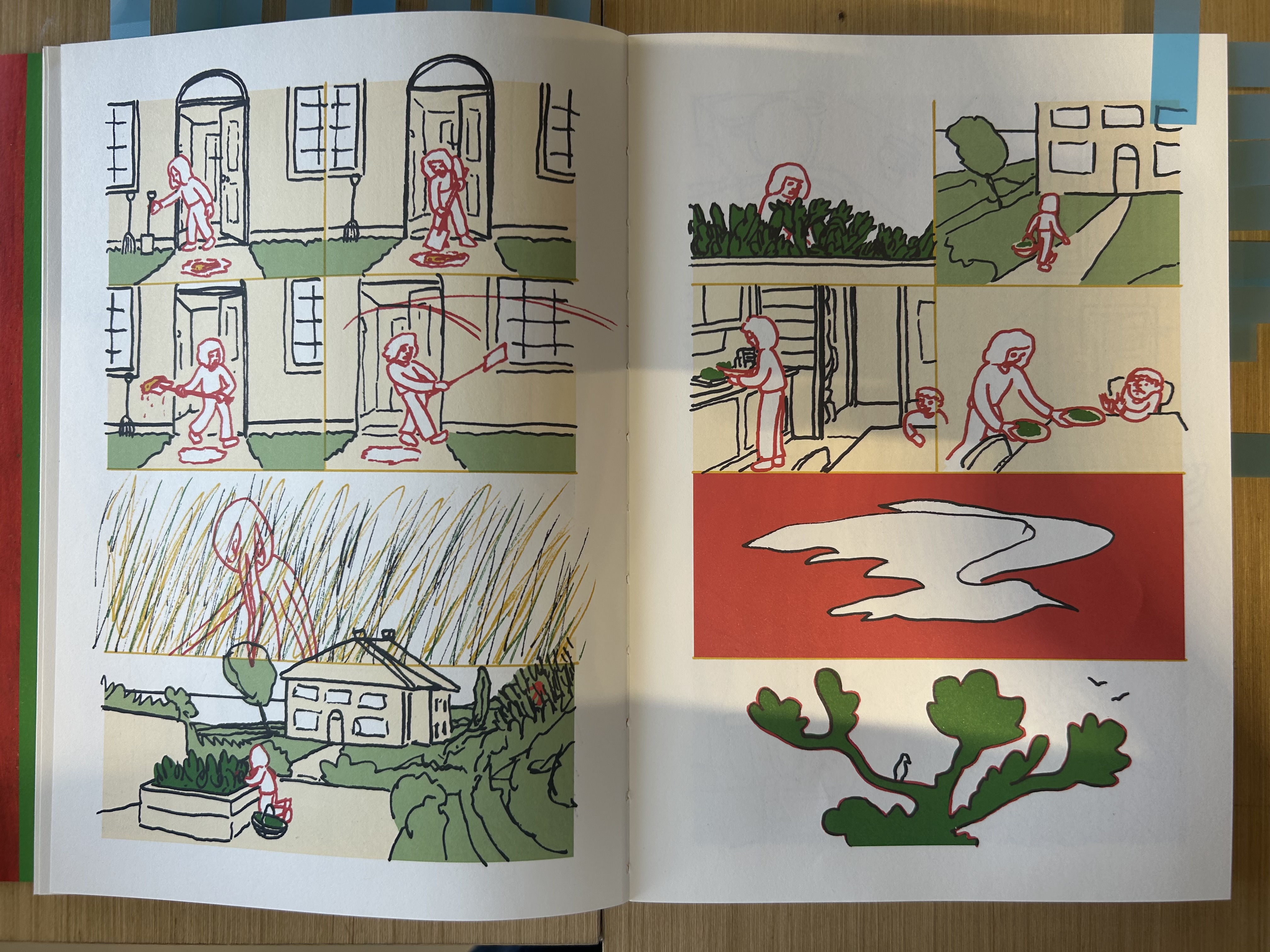 女人和孩子在家中